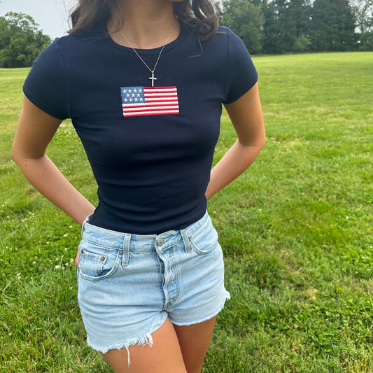 American Flag Tee